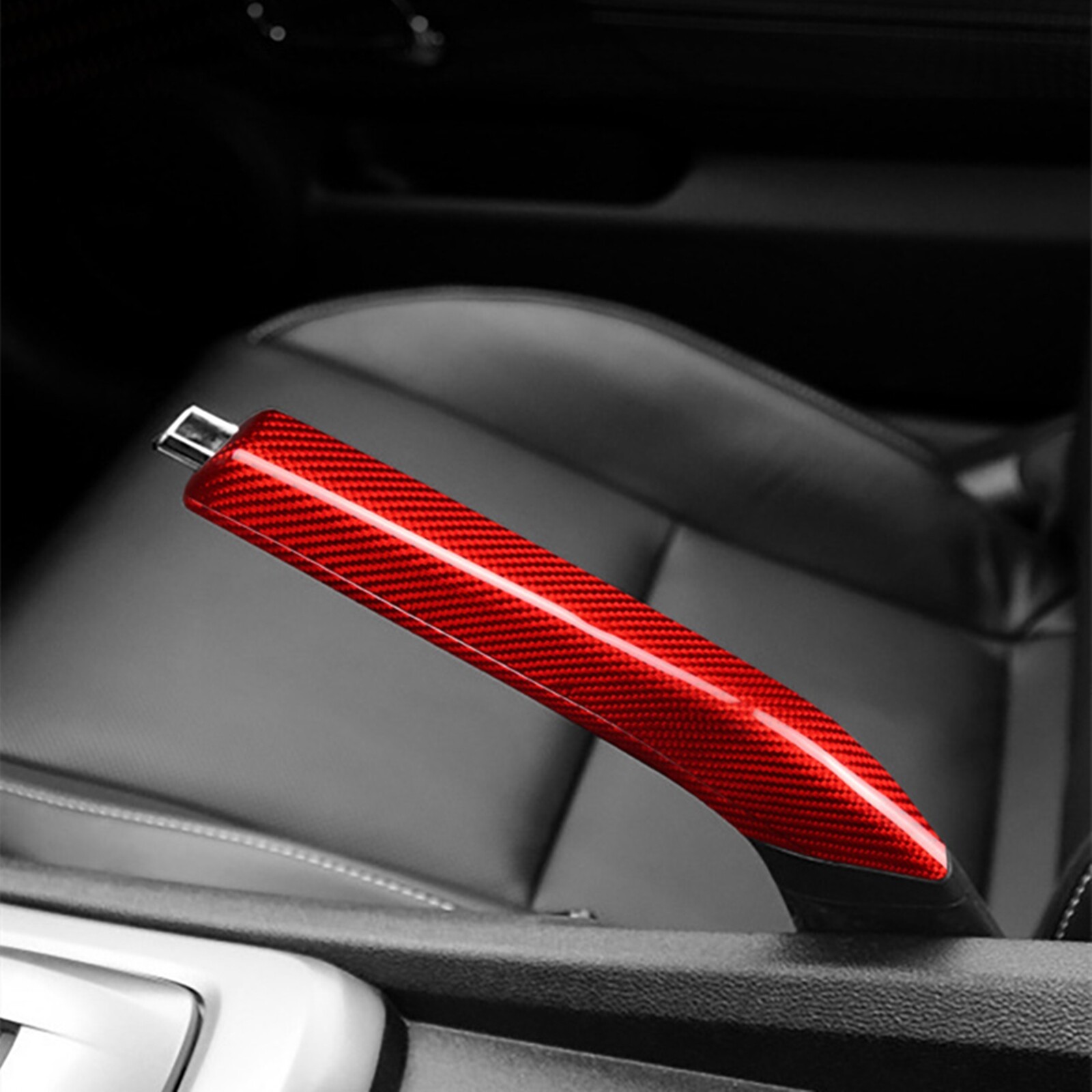 Carbon Fiber Car Handle Brake Cover Trim For Chevrolet Camaro 20102015