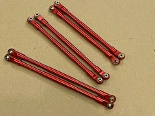 MR CNC Aluminum links set for Axial RBX10 Ryft 4WD Bouncer 1/10 Red  