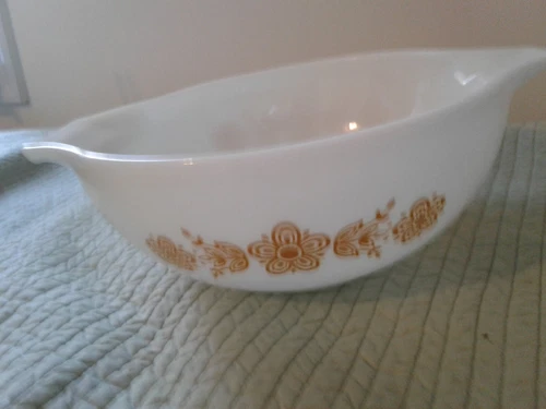 Pyrex Butterfly Gold 443 Cinderella Bowl Retro Vintage Nesting Replacement 2.5qt