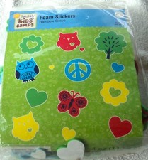 RAINBOW GROVE Foam Shapes Kids Crafts Scrapbooking Classroom Daycare Stickers