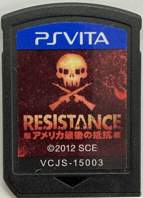 PS VITA Cartridge SONY Resistance Burning Skies Japanese Games