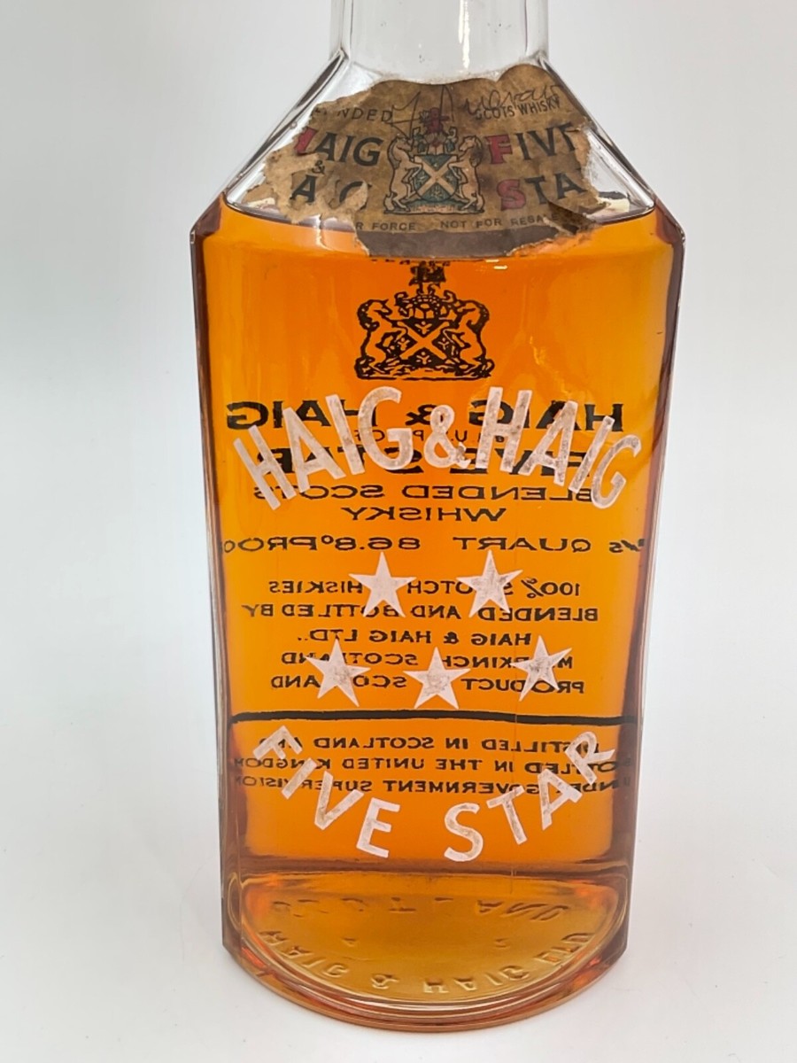 お値下げ【未開栓】HAIG&HAIG FIVESTAR ヘイグアンドヘイグ HAIG & HAIG FIVE STAR BLENDED SCOTCH WHISKY 1 1/5 QUART 86.8 PROOF