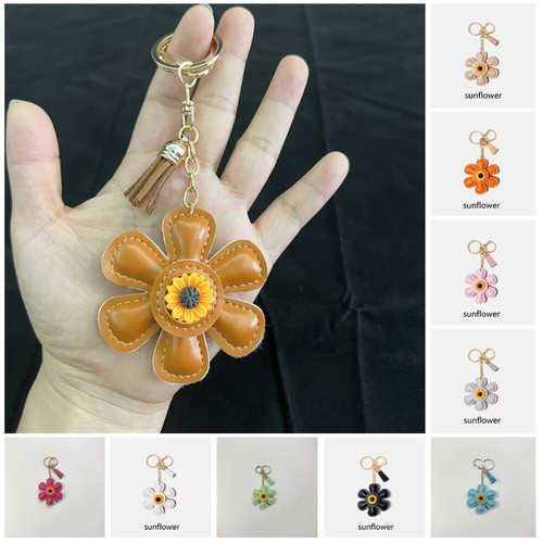 Boutiques Creative Keychain Sunflower Couples Keyring Hot Sale Bag Charm Gift