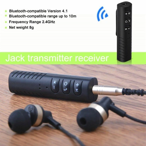 Bluetooth Wireless Receiver Transmitter NEW Adapter Aux Jack For Car Music H7A9