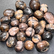 Chiastolite Mixed Quality (Fairy Cross Stone) Tumbled (By The Piece or Pound)