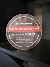 Seven Sparta DOT-C2 Red White Premium Quality Reflective Safety Tape 2" x 100'