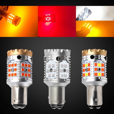 LASFIT 1157 BAY15D Canbus No Hyper Flash LED Turn Signal Light Bulbs Error Free