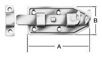 Vormann TüRschlossriegel Verzinkt 140 X 50 Mm Nr. 105140Z