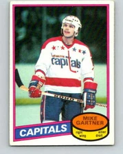 (HCW) 1980-81 O-Pee-Chee #195 Mike Gartner  RC Rookie Washington Capitals V11450