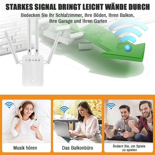 300Mbps WLAN Repeater Router Range Access Point Booster Wifi Signal Verstärker - Afbeelding 9 van 14