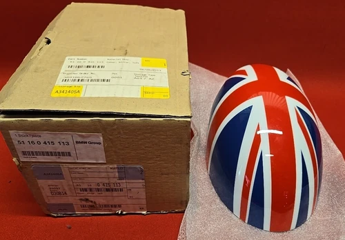 OEM New 2007 - 2016 Mini Left Driver Power-Fold Door Mirror Cover UNION JACK