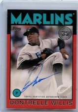 2021 Topps '86 Topps Autographs Red #86BJDO Dontrelle Willis 12/25 S2