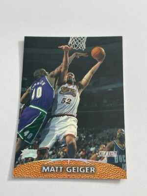 1999-00 Topps Stadium Club Basketball NBA Philadelphia 76ers Matt Geiger