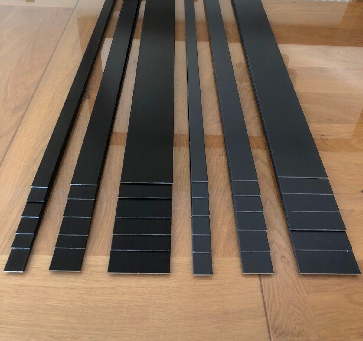 Aluminium Bar Flat Trim Black/Grey Flooring, Windows, Door