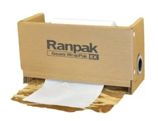 750'x14" Brown/White Ranpak Geami Wrap Pak ExBox Bubble Alternative Eco Friendly
