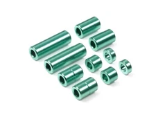 Tamiya 95515 1/32 JR Mini 4WD Aluminum Green Spacer Set(1.5/3/6/6.7/12mm 2pc ea)