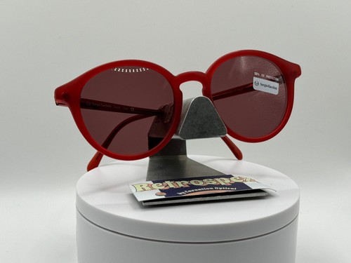 Vintage Y2K Designer Sunglasses | Round Red | Sergio Tacchini | OEM Sun Lenses - Picture 2 of 10