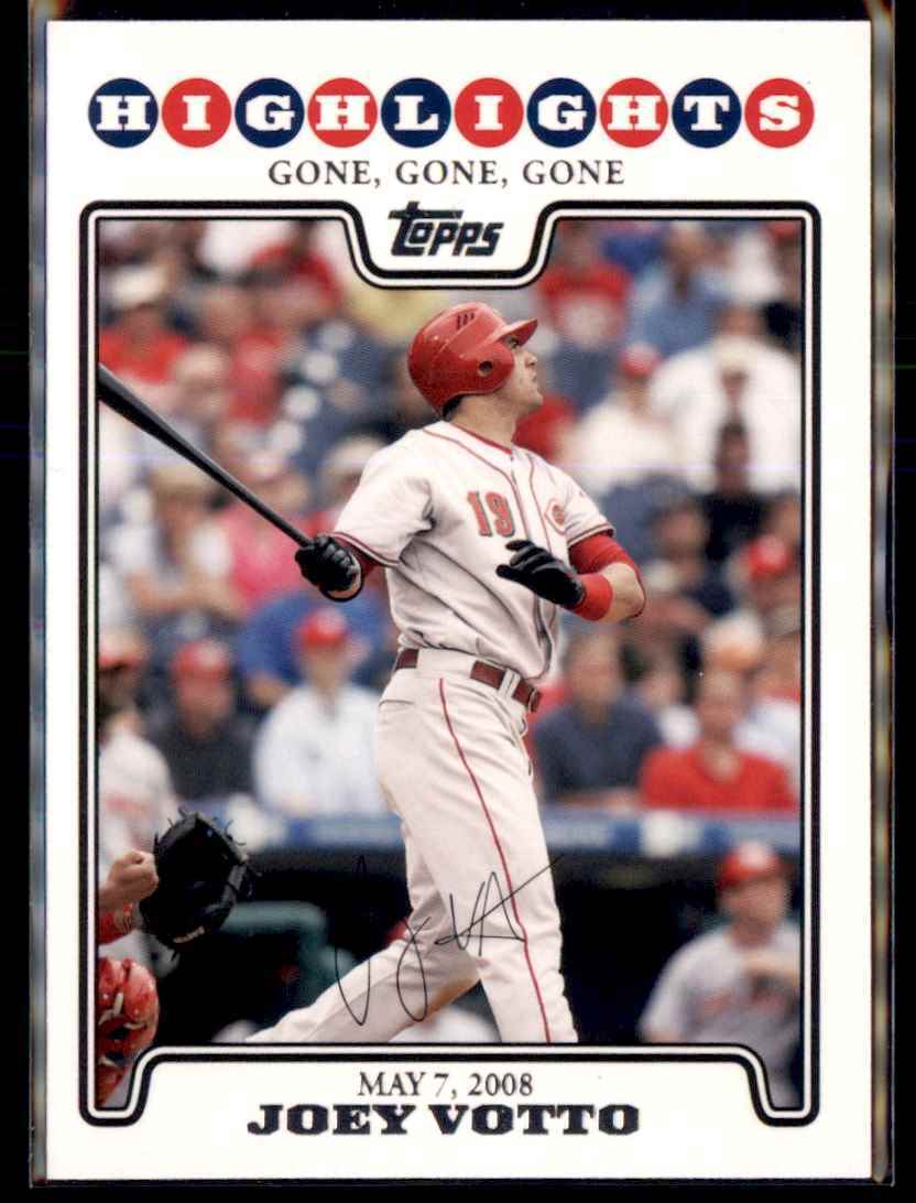2008 Topps Updates & Highlights Joey Votto Cincinnati Reds #UH185