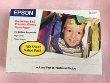 Epson Borderless 4" X 6" Premium Glossy Photo Paper