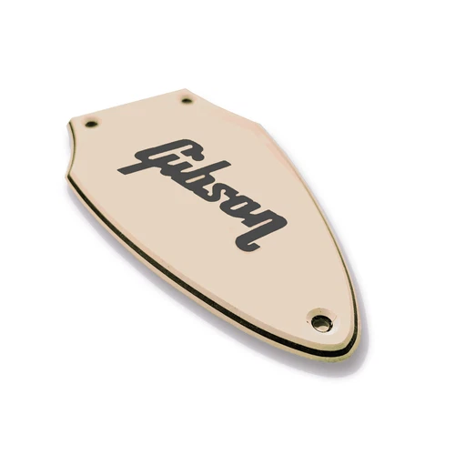 3 Ply Cream Truss Rod Cover for Late Model Gibson Flying V's + Black Decal