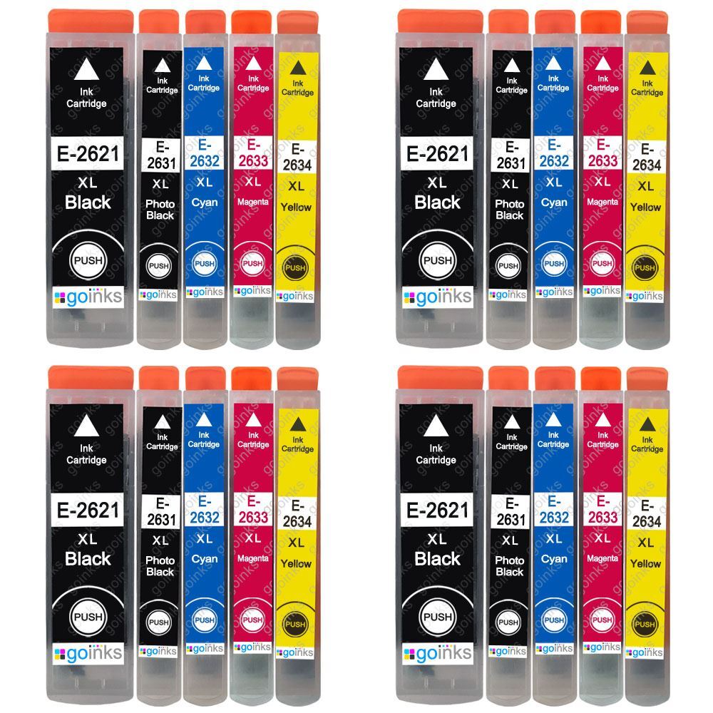 20 Ink Cartridges (Set) for Expression Premium XP-605, XP-625, XP-800-image