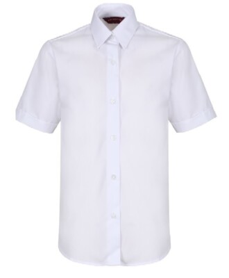 4er-Pack Jungen Schulhemd Top Uniform Langarm Shirts/Weiß Blau Größe 3-18 Jahre