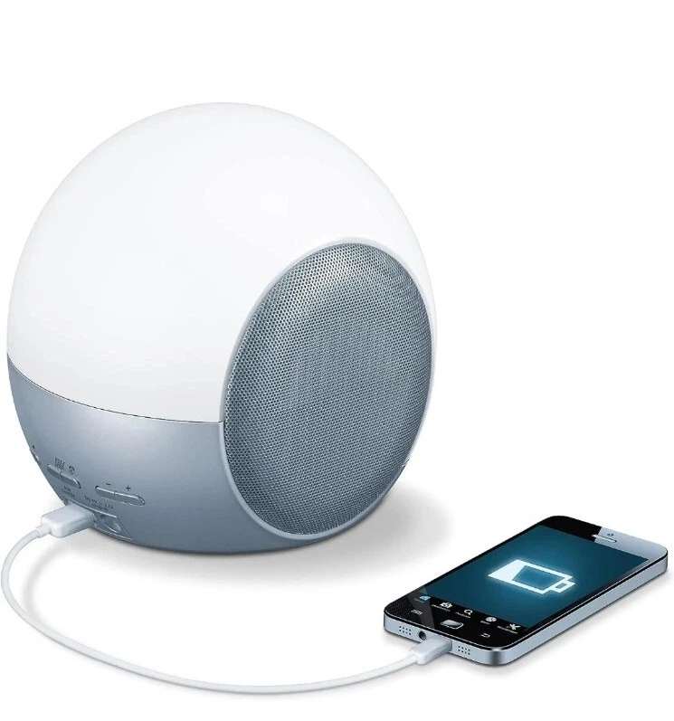 Beurer WL90 UK Wake Up Light Bluetooth App Mood Light Music Station Read Lamp - Image 2 of 4