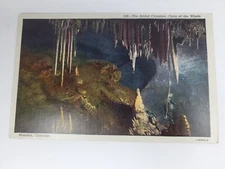 The Bridal Chamber, Cave of the Wilds Manitou, Colorado.  Vintage Linen Postcard