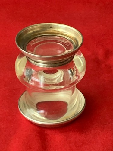 FRANK M. WHITING 1895 STERLING SILVER & GLASS HOLDER 3"H.BEADED NICE DESIGN - Picture 12 of 13