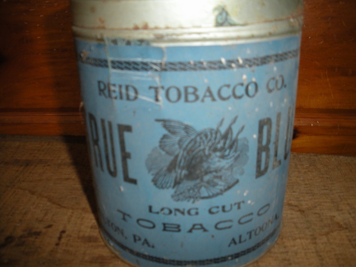 true blue tobacco Vintage Long Cut Tin True Blue 100s Cigarettes Soft
