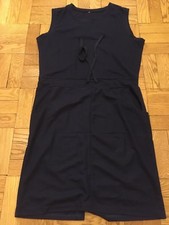 Drawstring waist Bodycon Tank Navyblue Dress size XL 