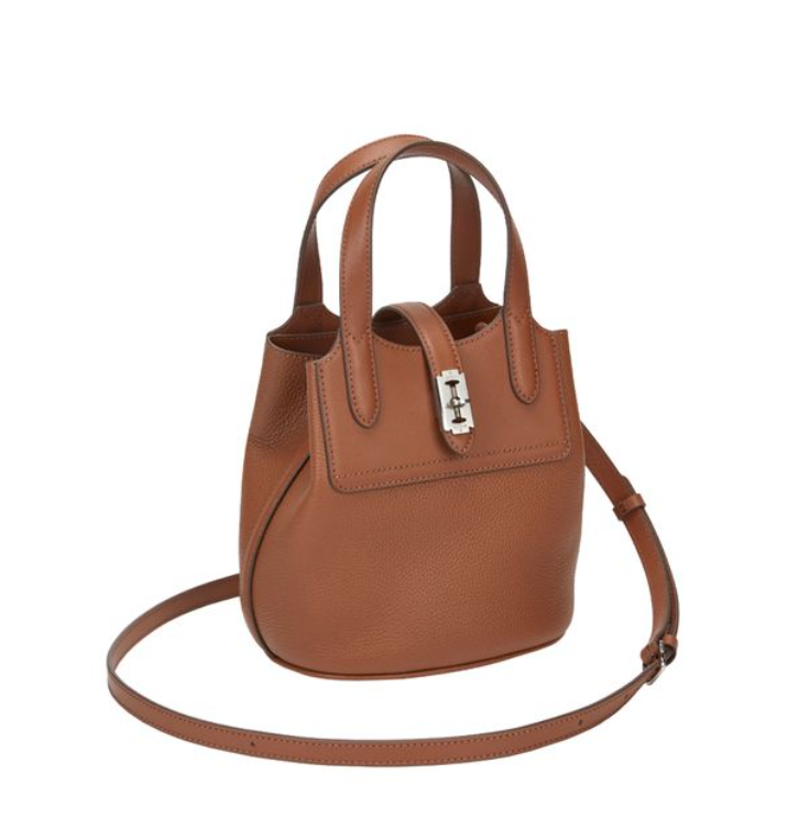 トートバッグ Vunque Festone Pila Leather Bucket S 2 Colors VUNQUE] Festone Pila Leather Bucket Bag S - Black/Camel