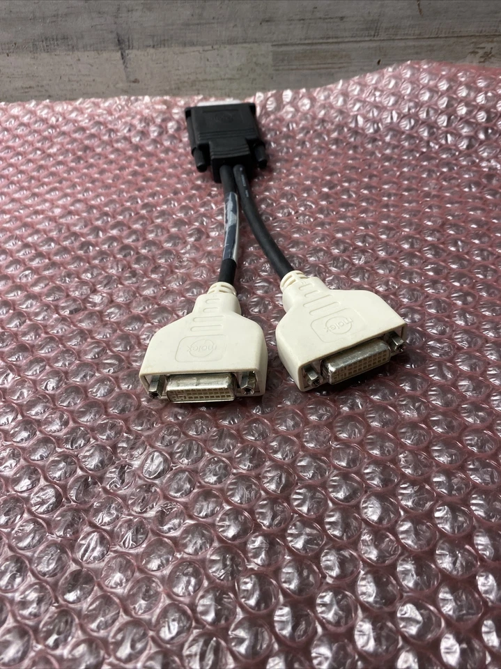NEW Genuine Dell DMS-59/2 DVI-I Dual Link Splitter Y Adapter Cable 0H9361 H9361 - Image 3 of 4