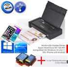 Epson WF-100W Wifi USB Mobile Printer Windows 10 11 Android IPHONE + 1x Jeu