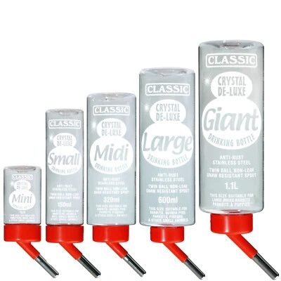 Rabbit Guinea Pig Drinking Water Bottle Small Pet Animals Brand New