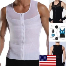 Men Best Slimming Body Shaper Trimmer Tummy Control Tank Male Corset Girdle Top