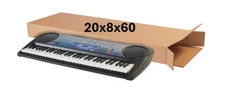 20" x 8" x 60" CARDBOARD BOX - 275 lb - SIDE LOADING - SINGLE - KEYBOARD BOX