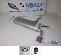 Imasaf Auspuff Endtopf+ZubehöR FüR Hyundai Tuscon+Kia Sportage 2.0+2.0I 16V 4X4