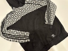 Adidas Originals Trefoil Black White Pull Over Hoodie Size Medium