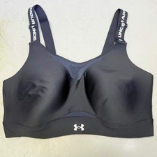 UNDER ARMOUR Infinity 2.0 High Sports Bra Fitted Women's Sz XL Cup D-DD Black