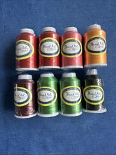 8 NEW Spools Thread art Polyester Embroidery Thread 1000M INV 75