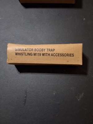 VINTAGE SIMULATOR BOOBY TRAP WHISTLING M119 WITH ACCESSORIES  NOSTALGIC