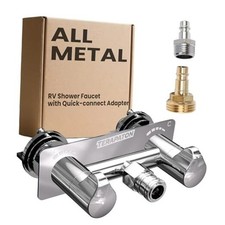 All Metal Shower Faucet with Quick Connect for RV - Metal Camper Shower Faucet