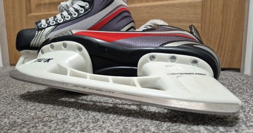 Bauer Vapor Speed TI Ice Hockey Ice Skates Size 7.5 UK EU 42 VGC & blade guards - Picture 18 of 20