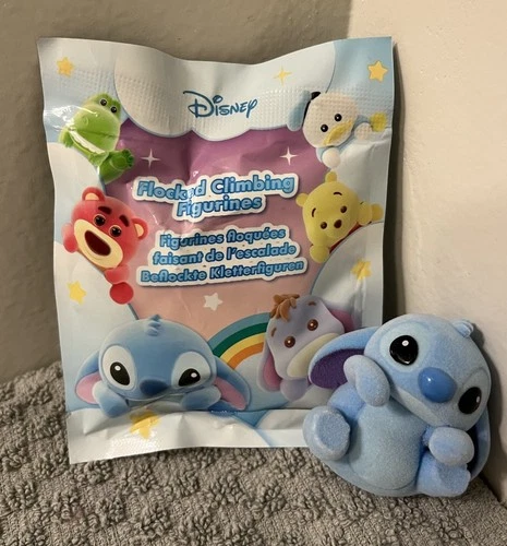 Disney Flocked Climbing Figurine - Stitch New With Package