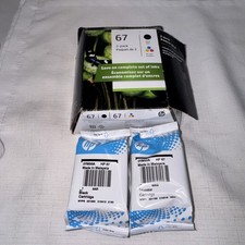 HP 67 Black/Tri-Color Ink Cartridges 2-Pack Warranty Ends 2023