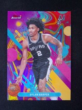 2025-26 Topps Finest Dylan Harper #2 RC Rookie Common Oil Spill Refractor