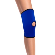 Champion/OTC Knee Support, Open Patella, Neoprene, Blue, (Medium 14-15.25")