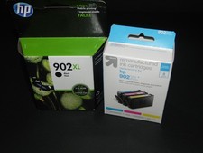 sh3 HP 902XL Black Ink Cartridge High Yield  UP UP Color 902XL Set Exp 12/2019