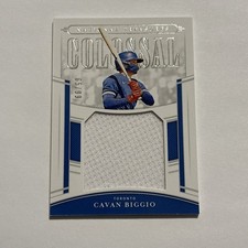 Cavan Biggio 2020 Panini National Treasures Colossal Materials Jersey /99